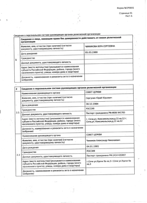 Страница 5 отчёта религиозной организации за 2025 год